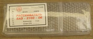 Рассеиватель габарита и указателя поворота (передний) ВАЗ 2106, белый